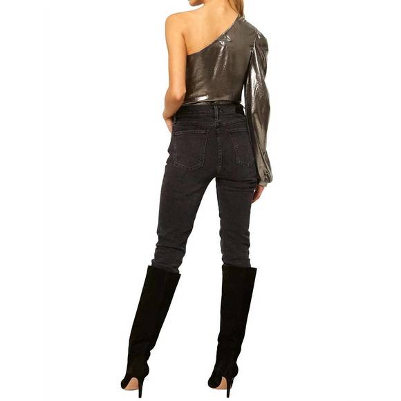 NEW MISA LOS ANGELES bianca bodysuit in silver - Picture 2 of 3